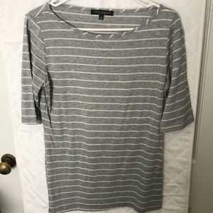 Grey and white stripe shirt